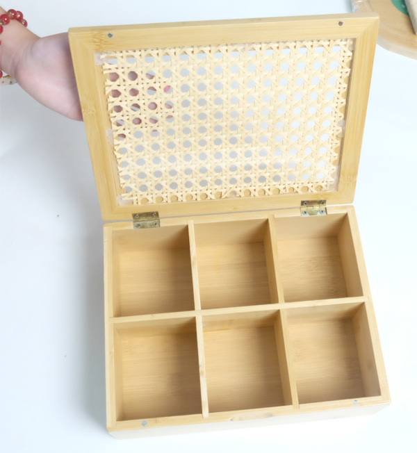 Bamboo Organizer Box for Desktop - Image 2