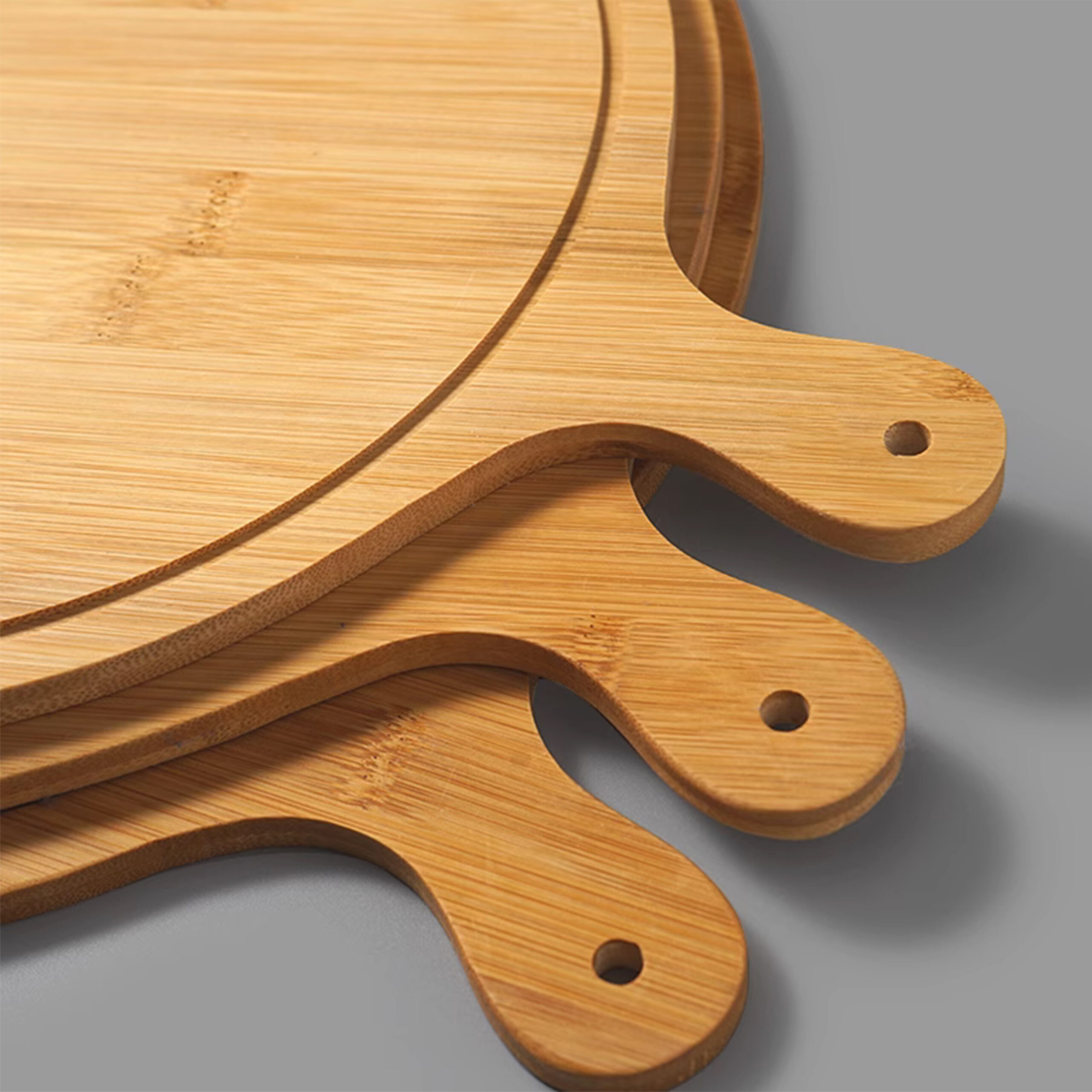 Bamboo Pizza Peel & Serving Board – Multi-Use Pizza Paddle, Cutting Board, Cheese Board With Handle – 19.6" X 12" - View #9