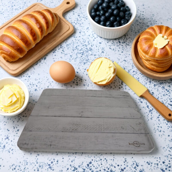 Rustic Rubber Wood Cutting Board - Image 2