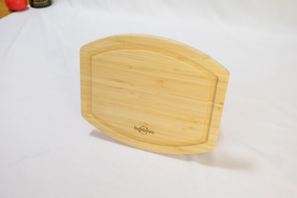 11 Inch Bamboo Cutting Board with juice groove - Small Wooden Chopping Board for Kitchen, Butcher Block, Meat, Veggies, and Charcuterie - Image 2