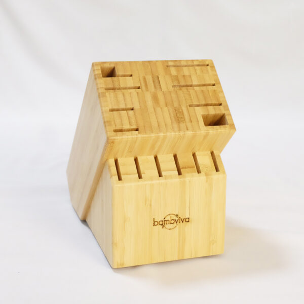 Bamboo Knife Block Holder