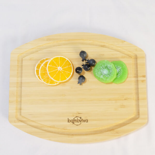 11 Inch Bamboo Cutting Board with juice groove - Small Wooden Chopping Board for Kitchen, Butcher Block, Meat, Veggies, and Charcuterie - Image 4